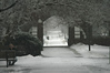 David Huting > The Snowy Courtyard at Lagomarcio Hall.