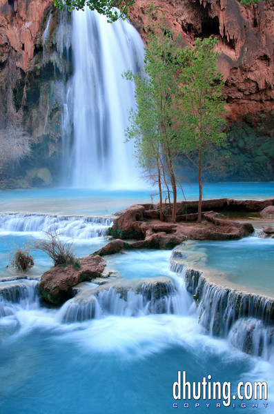 David Huting > Havasupai Indian Reservation, AZ >  havasu-falls-flowing