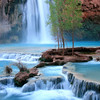 David Huting > Havasupai Indian Reservation, AZ >  havasu-falls-flowing