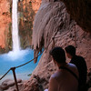 David Huting > Havasupai Indian Reservation, AZ >  Reflecting at Mooney Falls