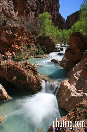 David Huting > Havasupai Indian Reservation, AZ >  Sunny Afternoon Falls at Havasupai