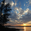 David Huting > Northwoods Sunset on Crane Lake