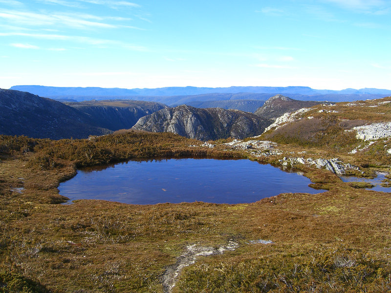 David Huting > Beginning our hike up the first set of mountains...