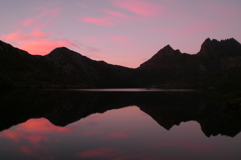 David Huting > Early Morning Calm Sunrise on Dove Lake
Overlooking Cradle Mountain
